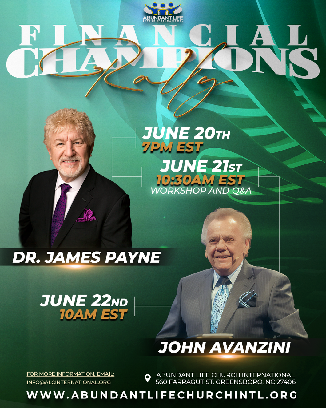Financial Champions Rally: No Longer Contained-6.22.25 10AM