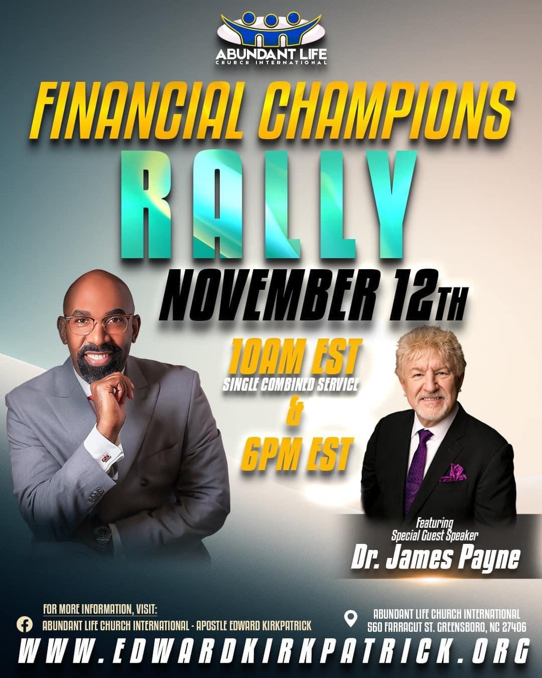 Financial Champions Rally (Bishop James C Payne) - 11.12.23 6pm
