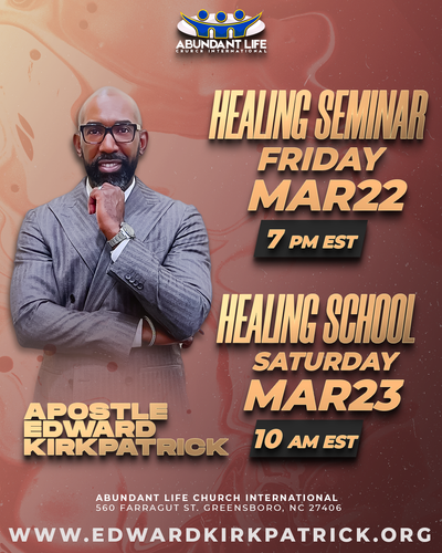 Healing Seminar: Speak God's Language - 3.22.24 - 7:15pm
