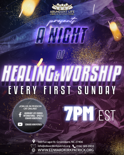 A Night of Healing & Worship - 3/5/23 - 7PM